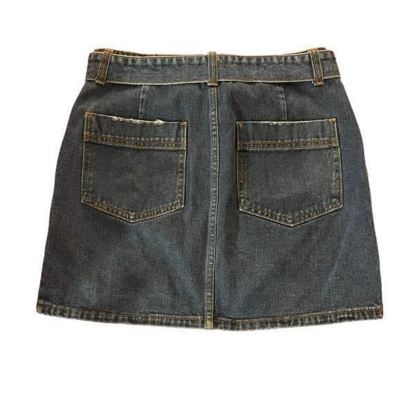 Billabong Live Simple Indigo Denim Skirt Dark Wash Size 29 - Picture 7 of 7